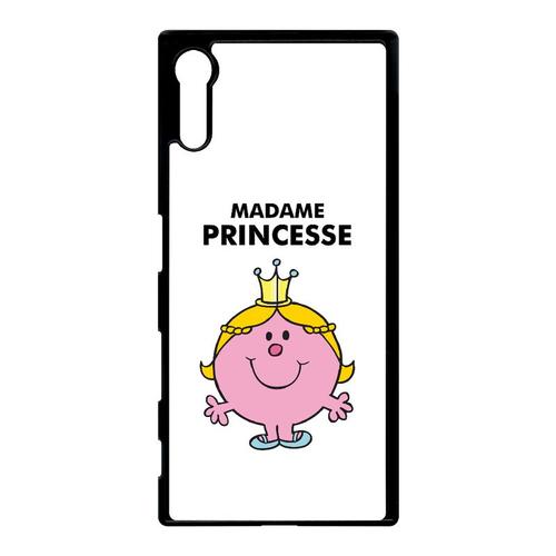 Coque Xperia Xz - Madame Princesse Blanc - Noir