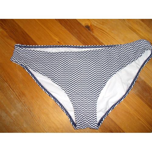 Culotte De Bain C&a Marine Et Blanc T44.46