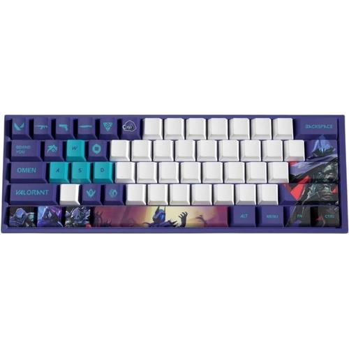 Valorant Omen Lot de 29 Capuchons de Touches pour Clavier Mécanique de Jeu PC Universel, PBT OEM Profile Dye Sublimation Disposition, Revêtement Résistant à l'usure pour Cadeau pour Amis