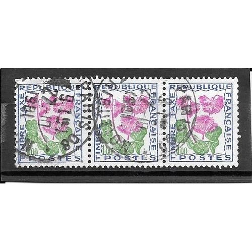 3 Timbres Taxes Oblitéré,N°102,Année 1964.