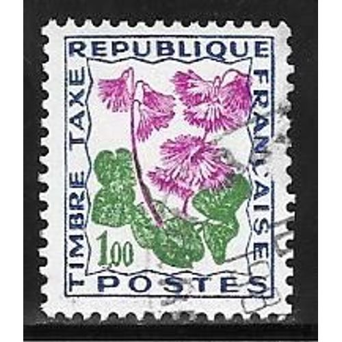 Timbre Taxe Oblitéré,N°102,Année 1964.