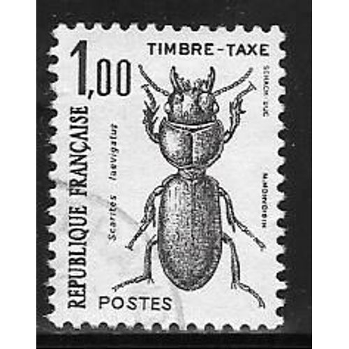 Timbre Taxe Oblitéré,N°106,Année 1982.