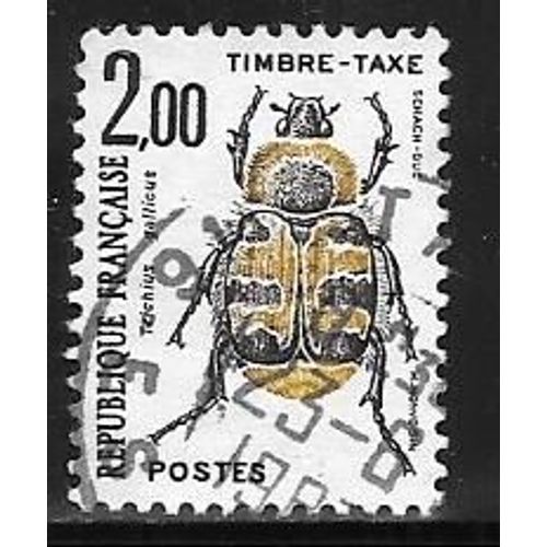 Timbre Taxe Oblitéré,N°107,Année 1982.