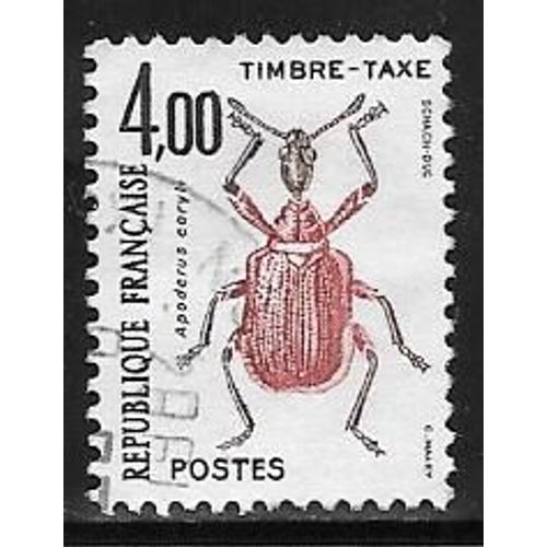Timbre Taxe Oblitéré,N°108,Année 1982.