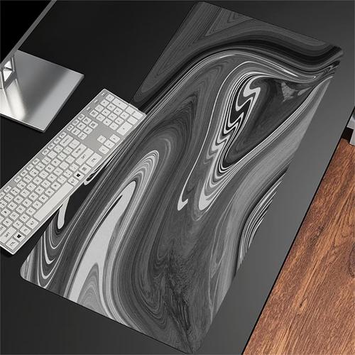 Grand Tapis de Souris de Jeu Gris Tapis de Souris XXL Gaming 700x400x2mm Tapis de Souris avec Base en Caoutchouc antidérapante pour Souris Claviers Gamer Bureau