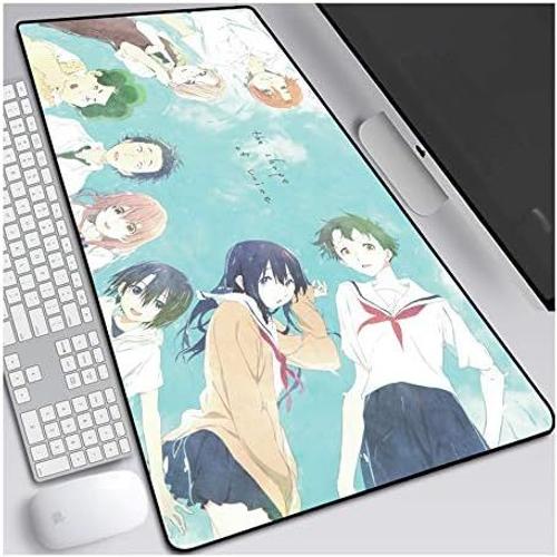 The Shape of Voice Tapis De Souris 700X300Mm, Clavier Étendu Tapis De Souris Professionnel De Jeu Mousepad avec Base De 3 Mm D'Épaisseur, pour Ordinateurs Portables, Pc,A