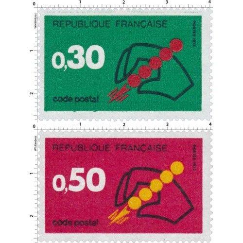 Code Postal La Paire Année 1972 N° 1719 1720 Yvert Et Tellier Luxe