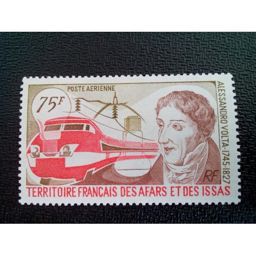 Timbre Afars & Issas Françaises Yt Pa 111 Alessandro Volta 1977 ( 30504 )