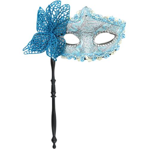 Masque De Bal Masqué Pour Femme Avec Bâton De Maintien - Masque Papillon - Masque De Mardi Gras - Masque De Soirée - Masque D'halloween Avec Bâton De Maintien - Masque Papillon