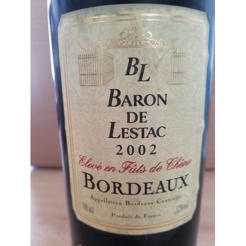 Bordeaux rouge Baron de Lestac 2002 Vin Rakuten