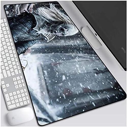 Game of Thrones Tapis de Souris XL 700x300mm Hydrorésistant Anime Mouse Pad Grand Tapis de Souris Gamer avec Base en Caoutchouc Anti-Glissant Surface Texturée pour Ordinateur et PC,E