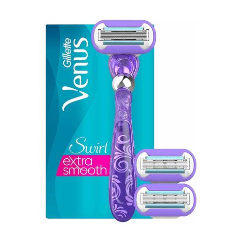 Gillette Venus Swirl Extra Smooth Starter Pack Handle And 3 Blades 