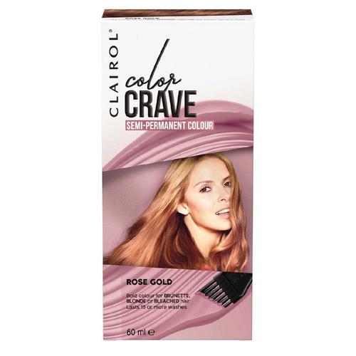 Clairol Color Crave Semi Permanent Hair Colour 15+ Washes 60ml Rose Gold 