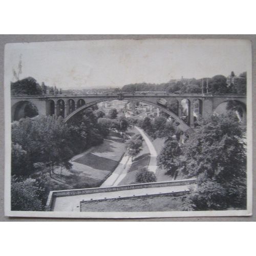 Luxembourg. Pont Adolphe. 1939 "Independence" 35c Vert - Y&t 312. + Taxe 1954. Walcourt