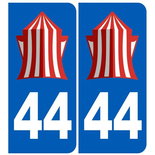 Immatriculation 44 La Baule - Sticker/Autocollant