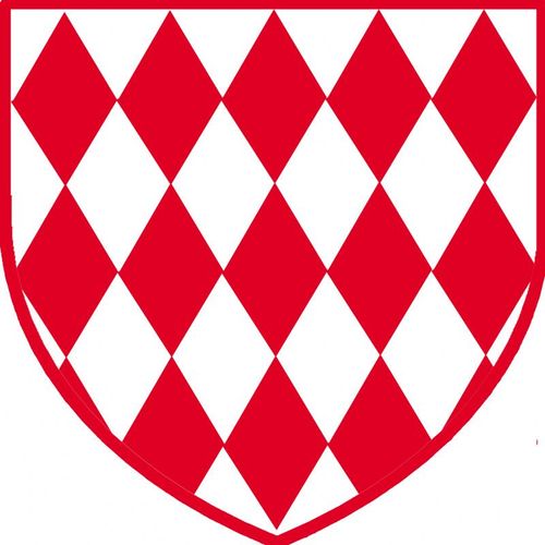 Blason Monégasque Des Grimaldi - 10cm - Sticker/Autocollant