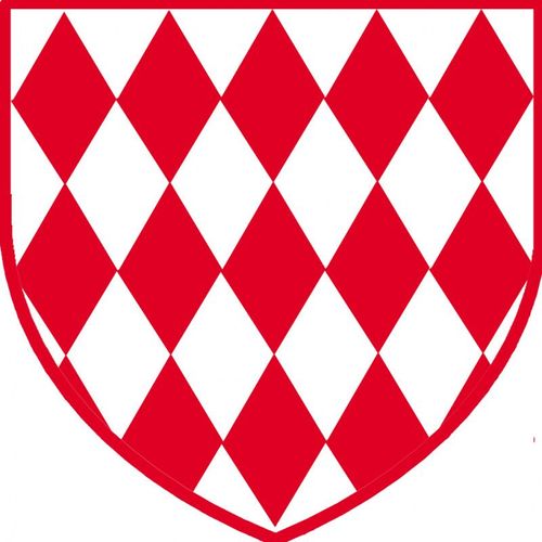 Blason Monégasque Des Grimaldi - 15cm - Sticker/Autocollant