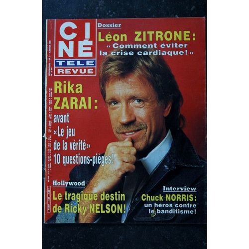 Cine Tele Revue 1986 01 09 N° 2 Chuck Norris Ricky Nelson Léon Zitrone Rika Zarai Gregory Peck Michael Douglas