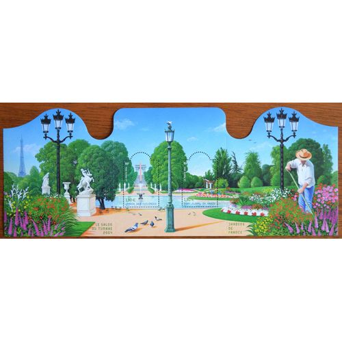 Bloc Feuillet " Jardins De France ".2004. N° Y&t F 70.