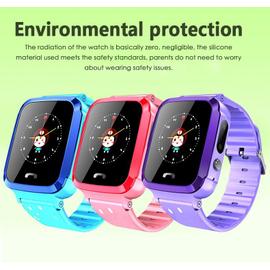 Bluetooth écran coloré bracelet pour enfants montre connectée étanche femmes et hommes rose Montre connectée/Tracker d’activité/bracelet intelligent