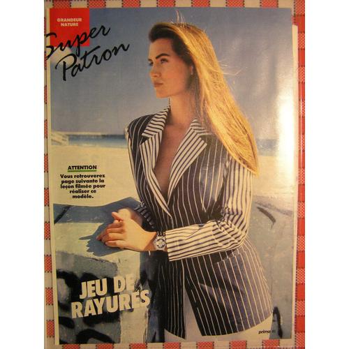 Patron Couture Veste À Rayures T 36-40-44