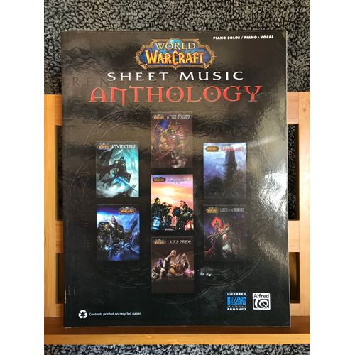 World Of Warcraft Sheet Music Anthology Partition Chant Piano Éditions Alfred