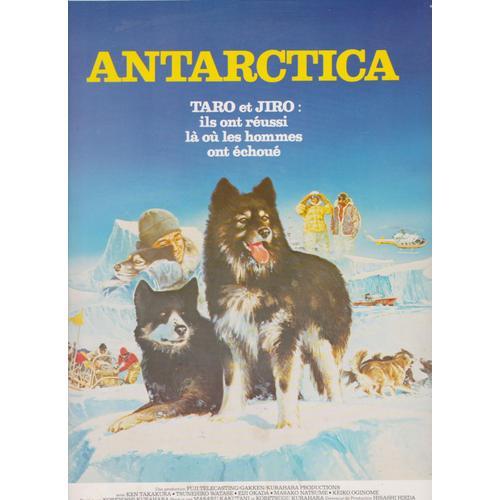 Affichette Synopsis Film " Antarctica " De Koreyoshi Kurahara 1983