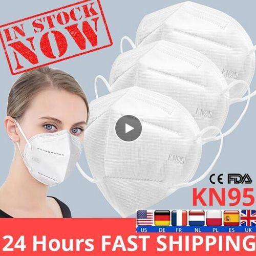 40pcs Masque Ffp2 Kn95 Masque Anti-Pollution 5 Couches 95% Filtration Masque Jetables Masque De Protection Anti-Poussière