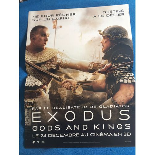 Exodus : Gods And Kings - Ridley Scott - Christian Bale - Sigourney Weaver - Affiche De Cinéma Pliée 60x40 Cm