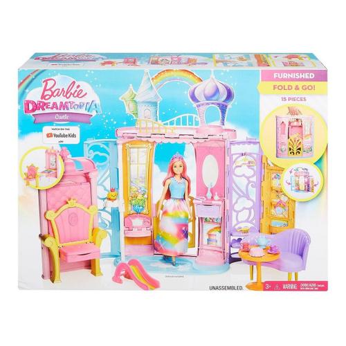 Château Arc-En-Ciel Transportable Barbie Dreamtopia