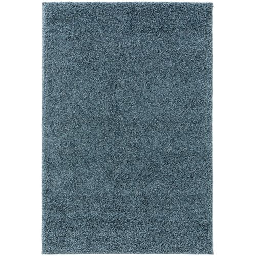 Tapis Shaggy À Poils Longs Soho Bleu 120x170 Cm - Tapis Doux Pour Salon