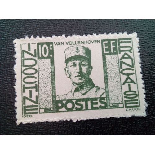 Timbre Indochine Yt 249 Joost Van Vollenhoven (1877-1918), Gouverneurs Avec Inscription Ef 1944 ( 50504 )