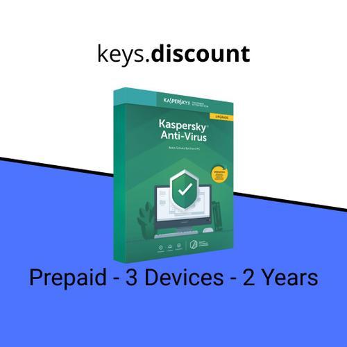 Kaspersky Anti-Virus Prépayé 3 Appareils 2 Ans