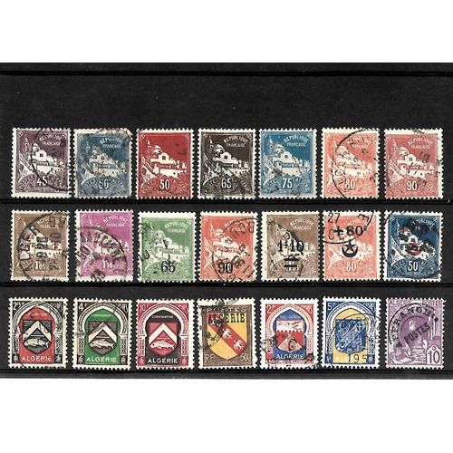 Algérie-Département Français- Lot De 21 Timbres Oblitérés-Très Bon Etat