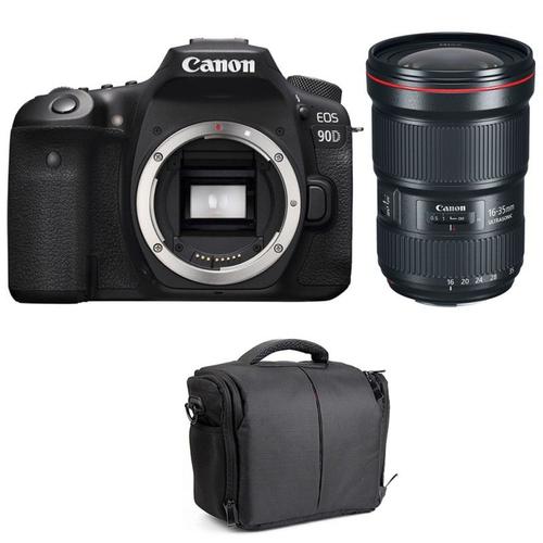 Canon EOS 90D + EF 16-35mm f/2.8L III USM + Sac | Garantie 2 ans