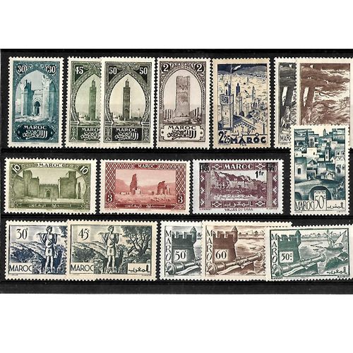 Maroc-Protectorat Français-Lot De 16 Timbres Neufs**-Gomme Intacte- 1 Er Choix