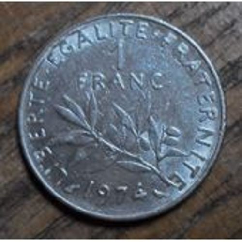 Pièce Monnaie 1 Franc 1974 - France