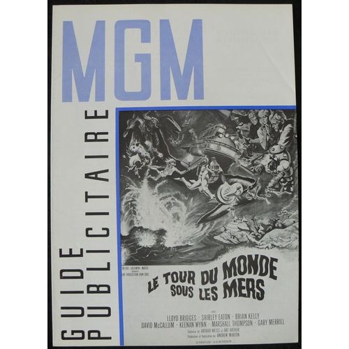 Le Tour Du Monde Sous Les Mers * Andrew Marton - Film 1966 - 21x30 Cm Press Book - Livret De Cin?ma Original - 6 Pages * Lloyd Bridges ; Shirley Eaton ; David Mccallum - Dossier De Presse