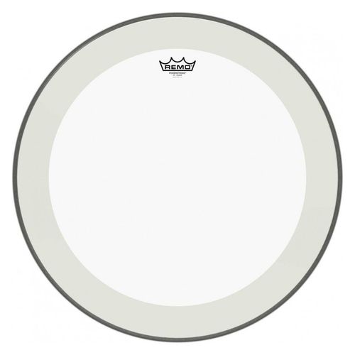 Remo P4-1322-C2 - Peau Powerstroke 4 Transparente 22" Avec Double Pli + Renfort Transaparent