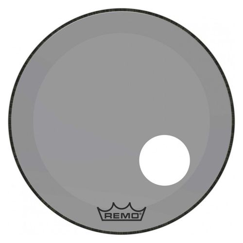 Remo P3-1322-Ct-Smoh - Peau De Frappe Powerstroke 3 Colortone Pour Grosse Caisse, Smoke, 22", Avec Trou Décentré De 5