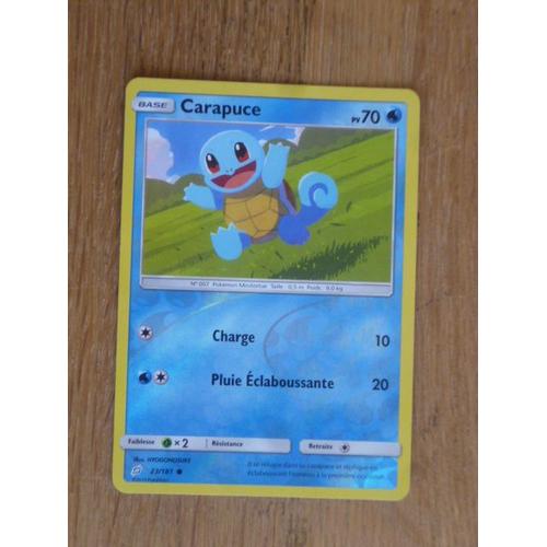 Carte Pokémon Carapuce Reverse 23/181 Duo De Choc