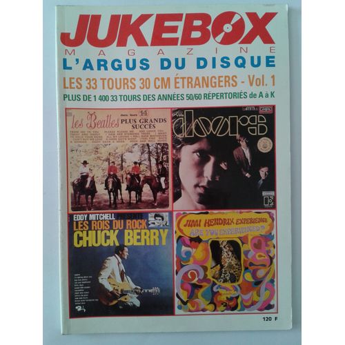 Jukebox Magazine Argus Du Disque 33 Tours 30 Cm Etrangers Vol 1 Années 50/60 De A À K