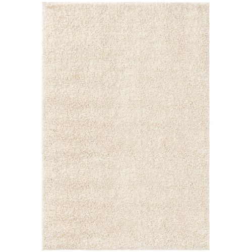 Tapis Shaggy À Poils Longs Soho Crème 240x340 Cm - Tapis Doux Pour Salon