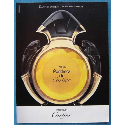 Publicité Papier - Parfum "Panthère De Cartier" De Cartier De 1990