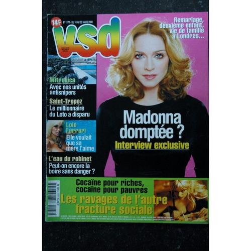 Vsd 1177 Cover Madonna Interview Exclusive Madonna Domptee ? Lolo Ferrari 2000 03