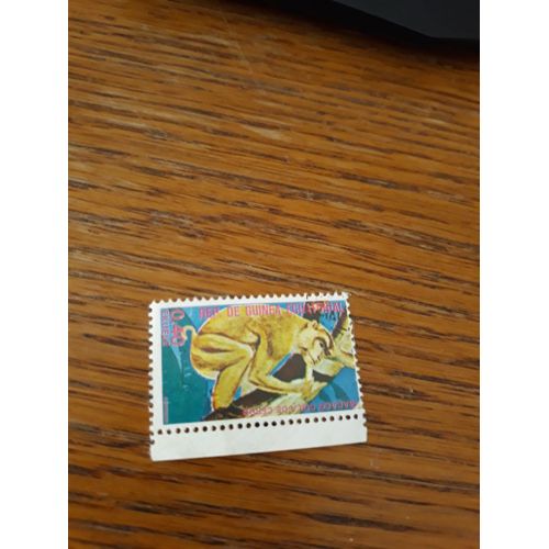 Timbre Animaux Singe Guinée Équatoriale Tp18