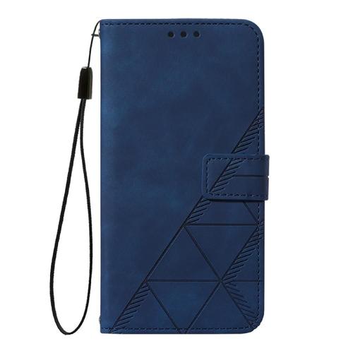 Étui Pour Samsung Galaxy A50/A30s/A50s Livre De Protection Flip Folio Titulaire De La Carte De Crédit Cuir Pu Portefeuille Couverture - Bleu