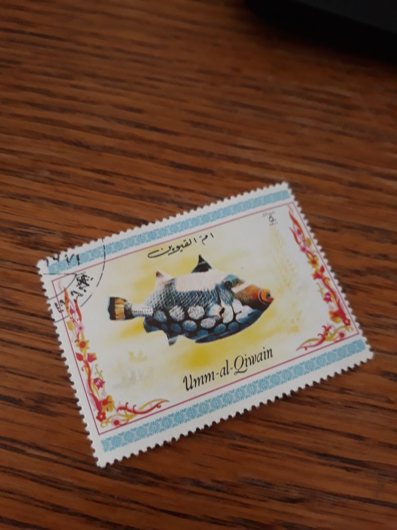 Timbre Poisson Umm Al Qiwain Émirat Tp18