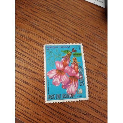 Timbre Fleur Guinée Équatoriale Tp18