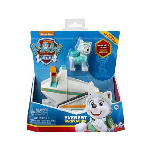 Pat Patrouille : Everest Et Son Chasse-Neige - Vehicule - Figurine Chien - Paw Patrol